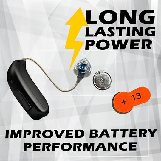 ZeniPower Scissors-Free Hearing Aid Batteries | Size 13 (60 pack)