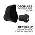 Decibullz Professional High Fidelity Earplugs | Black