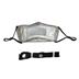 Mist Away Communication Mask with Clear, Anti-fog Window - Tan