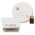 Gentex GN-503F Hard Wired T3 Smoke / T4 Carbon Monoxide Photoelectric Alarm with Ceiling Strobe