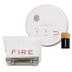 Gentex GN-503FF Hard Wired T3 Smoke / T4 Carbon Monoxide Photoelectric Alarm with Ceiling Strobe