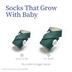 Owlet Fabric Socks | Deep Sea Green