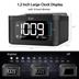 iLuv TimeShaker 6Q Wow Bluetooth LCD Dual-Alarm Clock with Qi Wireless Charging Pad and Bed Shaker